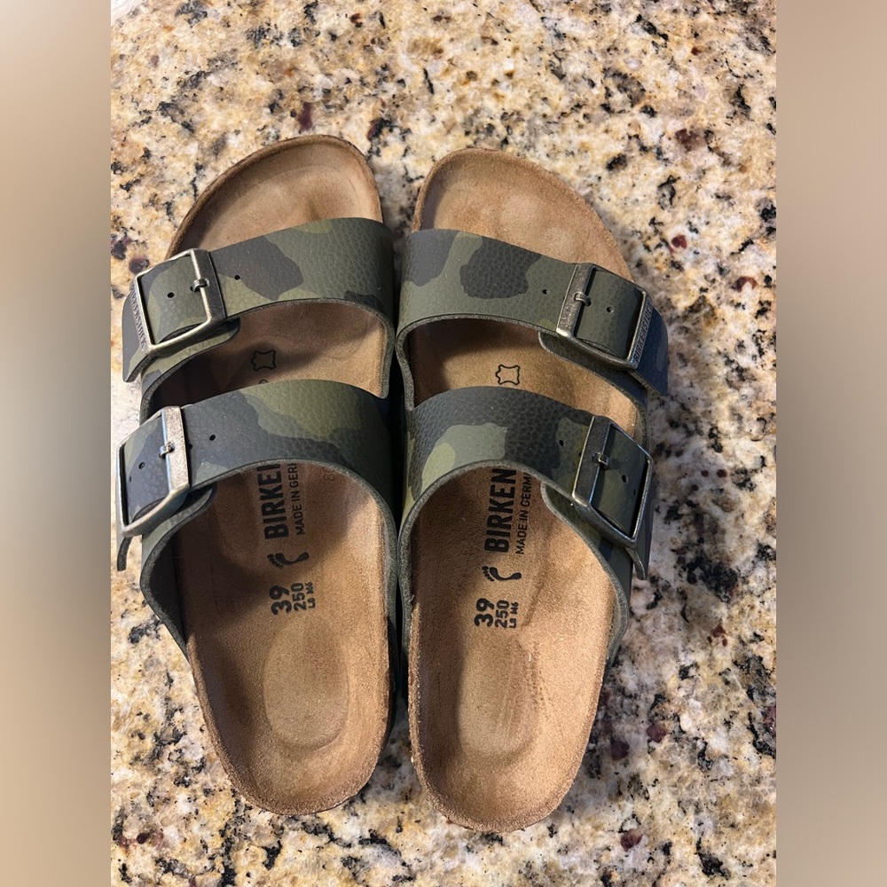 Birkenstock Arizona Desert Soil Camouflage Green size 39